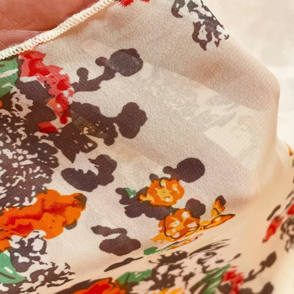My Beloved Women's Floral Kimono Sheer Waterfall Open Swimsuit Cover Size L - Picture 4 of 8